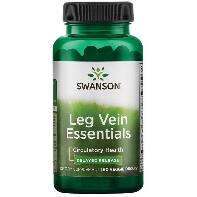Swanson Herbal Supplements Delayed Release Leg Vein Essentials Veggie Capsule 60ct.