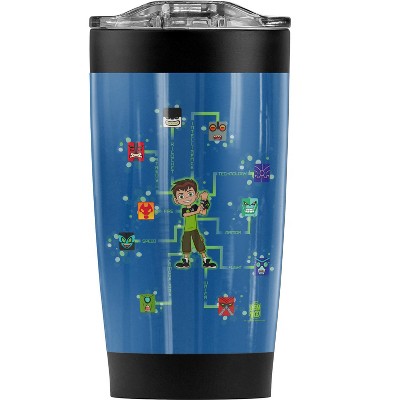 Ben 10 10 Blocks Steel Tumbler 20oz Coffee Travel Mug