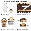 Big Dot of Happiness Leopard Print - DIY Cheetah Party Clear Goodie Favor Bag Labels - Candy Bags with Toppers - Set of 24 - 3 of 4