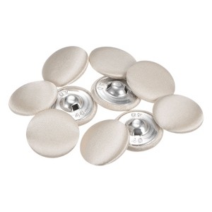 Unique Bargains Blouses Sweater Round Aluminum Cotton Fabric Cloth Covered Buttons 10 Pcs - 1 of 4