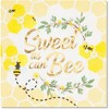 Sparkle and Bash 50-Pack Bumble Bee Disposable Paper Napkins 5" Baby Showers Party Supplies Yellow - 3 of 4