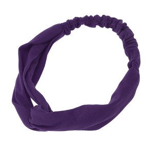 Unique Bargains Women's Simple Solid Elastic Cross Headwrap 1 Pc - 1 of 4