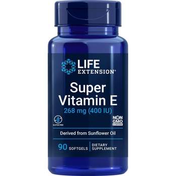 Life Extension Super Vitamin E-268 mg (400 IU)  -  90 Softgel