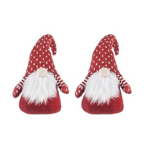 NAYSAYE Party Decoration and Accessories Fabric Gnome Table Sitters Set for Holiday Home Display, White and Red, 5.7"*3"*13.8" - 1 of 4