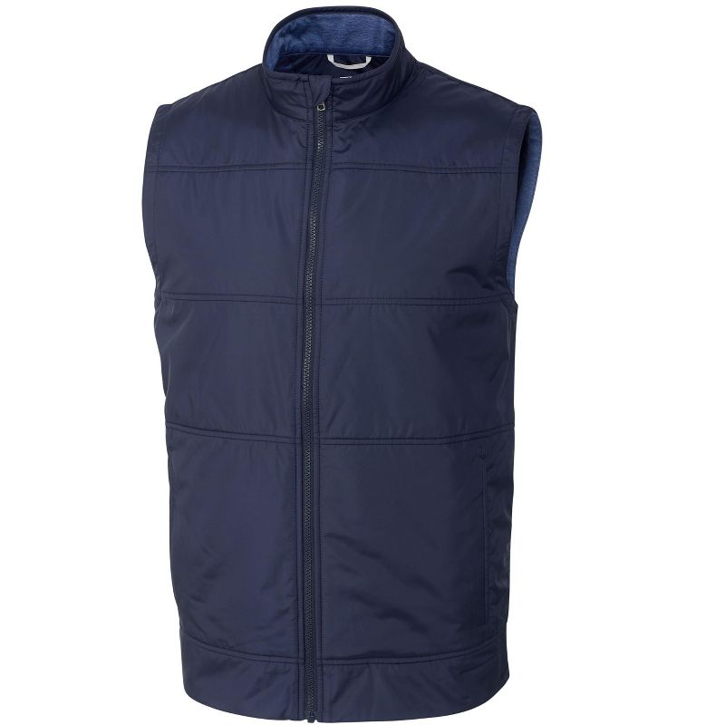 Cutter & Buck Stealth Hybrid Quilted Mens Big and Tall Windbreaker Vest, 1 of 3