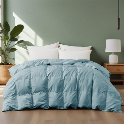 Peace Nest White Goose Down Comforter - Ultra Soft  Noiseless 360 Thread Count Fabric, Lightweight & Medium Weight for All Season