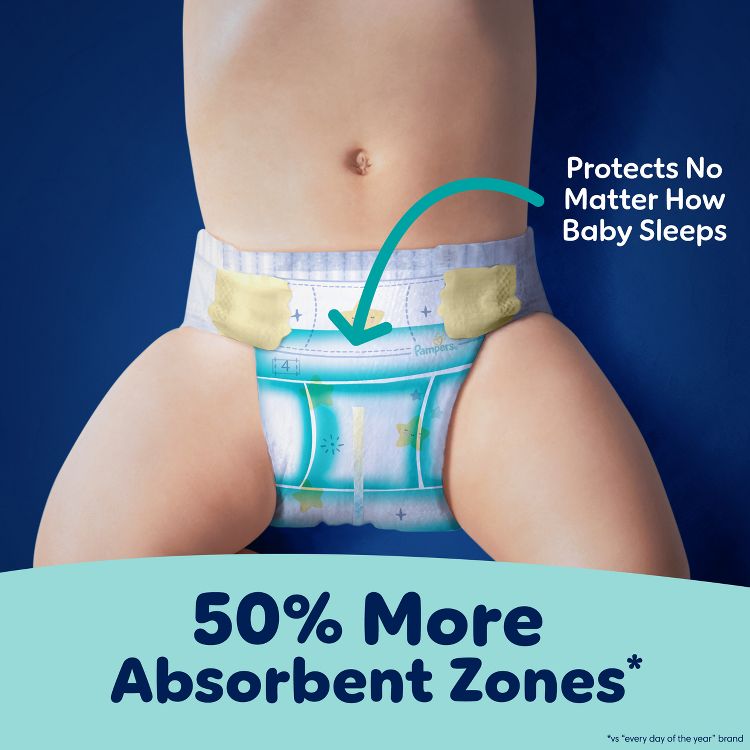 Pampers Swaddlers Overnight Diapers, 4 of 16