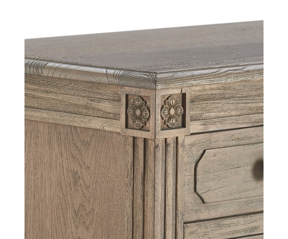 Elmhurst 5 Drawer Chest Antique Wood - Finch
