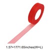 Unique Bargains Ribbon Sheer Organza & Satin Blend Polyester 1771.65"x0.79" 1 Pc - 3 of 4