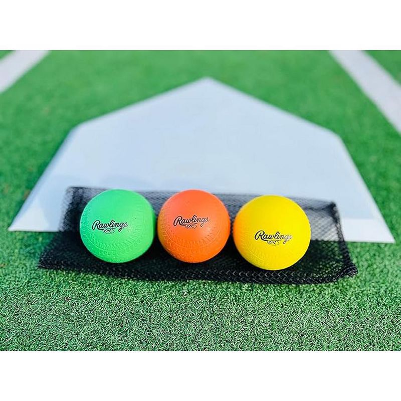 Rawlings Baseball/Softball Hit Training Foam Balls 3-Pack - Multicolor, 2 of 3