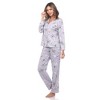 Long Sleeve Floral Pajama Set - White Mark - 3 of 4