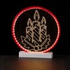 13"H Sullivans Christmas LED Candle Ring, Red, Indoor Christmas Decor - 4 of 4
