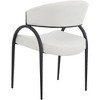 Meridian Furniture,Privet Linen Textured Fabric Dining Chair, Set of 2 - 2 of 4