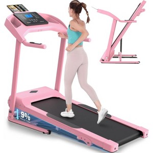 KRISRATE Treadmill with Incline, 3.5HP Smart Portable Folding Treadmill for Home, Running Machine with Smart Fitness Tracking, Silent Shock Absorption - 1 of 4