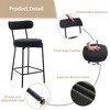 Swivel Bar Stools Set of 2, 30 Inch Upholstered Barstools, Comfortable Cushioned Seat and Backrest for Kitchen, Dining Room, Home Bar - 4 of 4