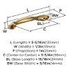 Amerock Intertwine 3-3/4 inch (76mm) Center-to-Center Cabinet Pull or Furniture Pull - 3 of 4