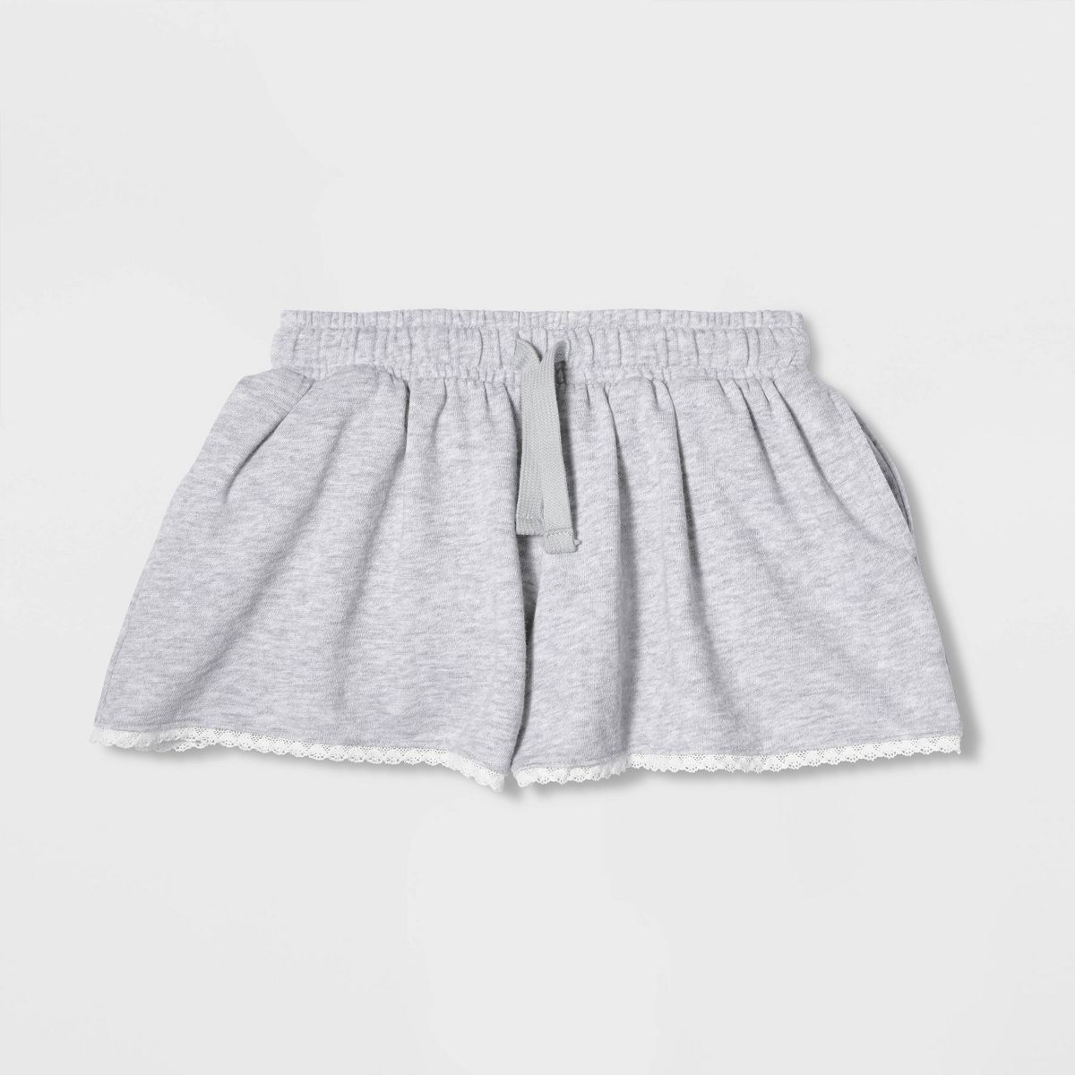 Girls' Lace Trim Knit Pull-On Shorts - Cat & Jack™ - thumbnail 9