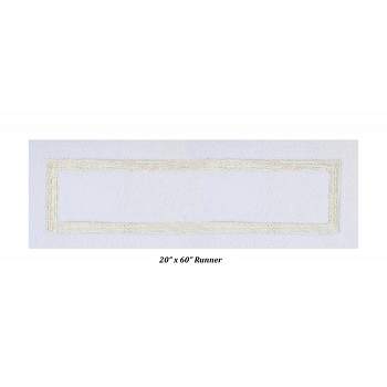 20x60 Hotel Collection Bath Rug White/sand - Better Trends : Target