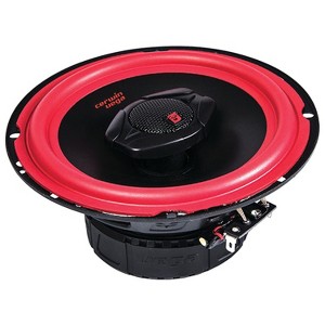 Cerwin-Vega® Mobile Vega Series 6.5-In. 400-Watt-Max 2-Way Coaxial Speakers, Black and Red, 2 Pack - 1 of 4