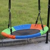 Ruvalino Playground Swings 3 in 1 Swing Set with Slide and Saucer Swing for Backyard Fun, Multicolored, 106.29"*62.99"*72.83" - 4 of 4