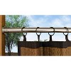 Versailles Indoor/Outdoor Stainless Steel Heavy Duty Curtain Tension Rod for Windows Brushed Nickel - 3 of 4