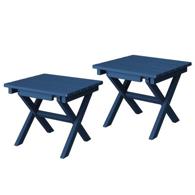 Patio end tables set of two