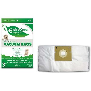 Hoover Style S Futura, Spectrum, Power Max Vacuum Cleaners Allergen Filtration Vacuum Cleaner Dust Bags 3 Pack - 1 of 4