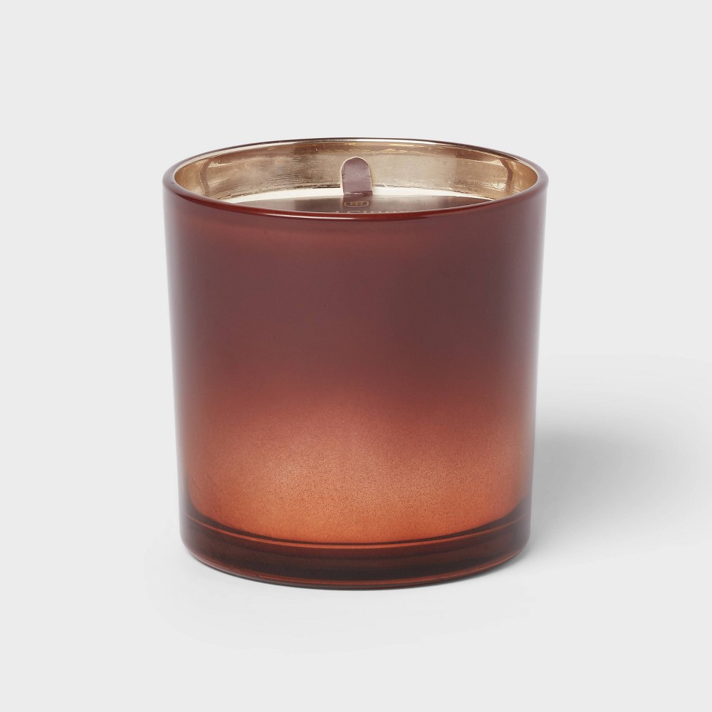 2-Wick Ombre Glass Jar Candle Smoked Cinnamon and Hickory 14.5oz - Threshold™