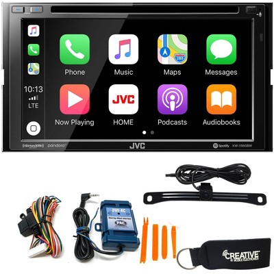 JVC KW-V950BW Compatible With CarPlay, Wireless Android Auto + SWI-RC Steering Wheel Control Interface & Back-Up Camera