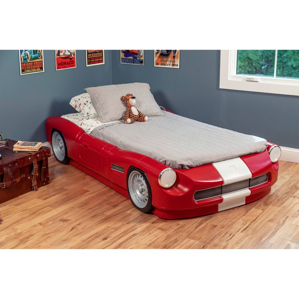 Photos - Bedroom Set Step2 Roadster Toddler-to-Twin Bed - Red 