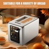 WHALL Toaster 2 Slice, Touch Screen Toasters, Smart Bread Toaster, Stainless Steel Small Toaster, Wide Slots Toaster With Bagel, Home and Kitchen - 4 of 4