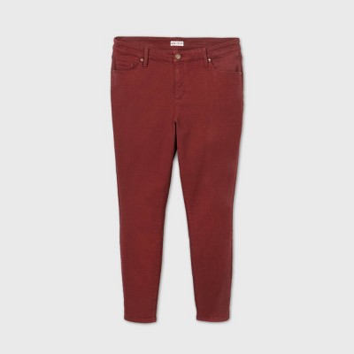 red skinny jeans target