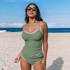 Women's Royal Shell Stitch Tankini Top & Mid-Rise Bottoms Swim Sets - Cupshe - 2 of 4