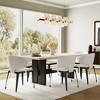 EUREKA ERGONOMIC,Modern Avant-garde Dining Chairs Set of 2, 24.02" L x 22.83" W x 33.1" H,Off-White - 4 of 4