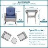 Bestier Wicker Patio Rocking Chairs Set - 3 Pieces Porch Bistro Set with High Back Outdoor Rocker Chairs with Side Table for Deck Balcony - 3 of 4