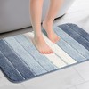 Unique Bargains Bathroom Non-Slip Water Absorbent Soft Shaggy Rubber Back Bath Rug - 2 of 4