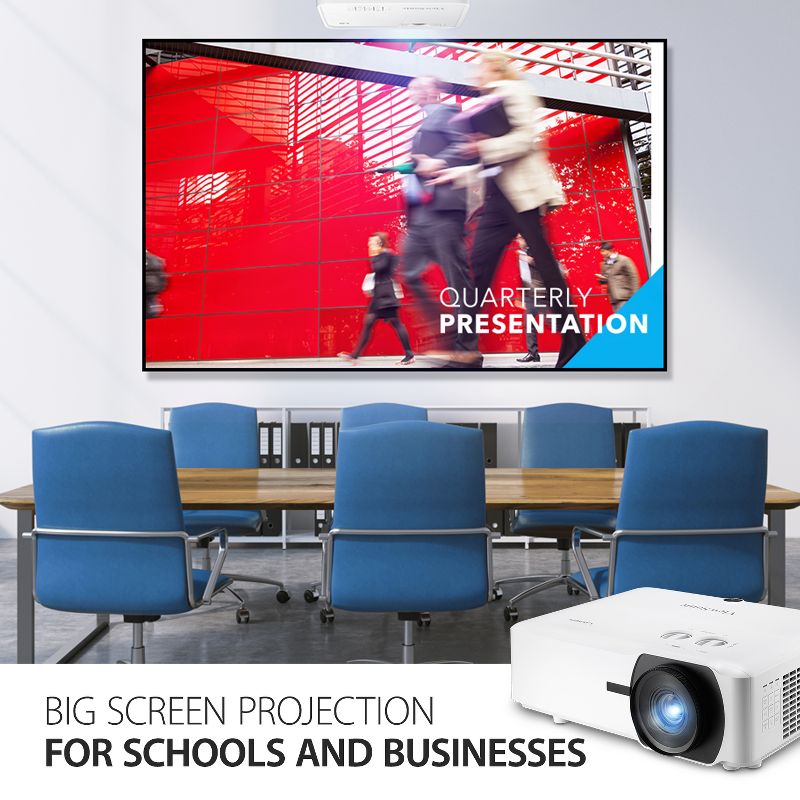 ViewSonic LS920WU 6000 Lumens WUXGA Laser Projector for 300 Inch screen, Dual HDMI, 4K HDR/HLG Support, 1.6x Optical Zoom for Business and Education, 3 of 8
