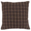 Saro Lifestyle Plaid Reindeer Poly-Filled Throw Pillow, 18", Brown - 2 of 3