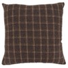 Saro Lifestyle Plaid Reindeer Poly-Filled Throw Pillow, 18", Brown - image 2 of 3