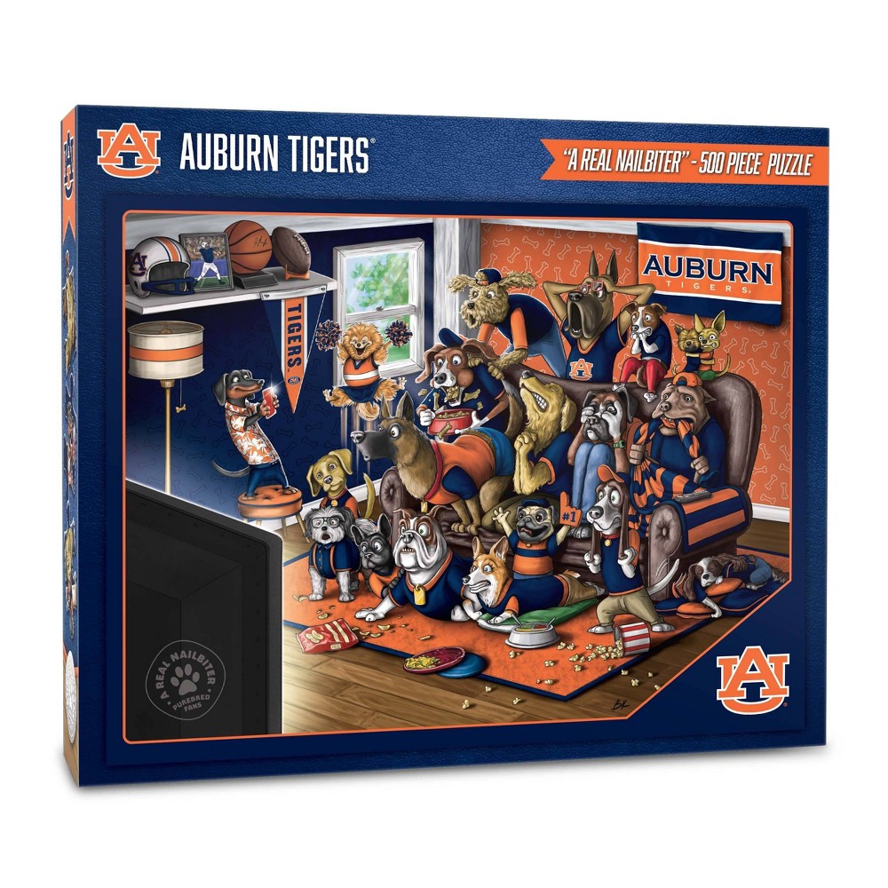 Photos - Jigsaw Puzzle / Mosaic NCAA Auburn Tigers Purebred Fans 'A Real Nailbiter' Puzzle - 500pc