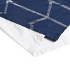 Gracie Mills Isabelle Metallic Geometric Total Blackout Grommet Top Curtain Panel - 4 of 4