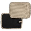 Home Mart Goods Beige Heat Resistant Thick Soft Quilted Lining Kitchen Oven Pot Holders With Neoprene and Cotton Non-slip - 2 Pack - 2 of 4