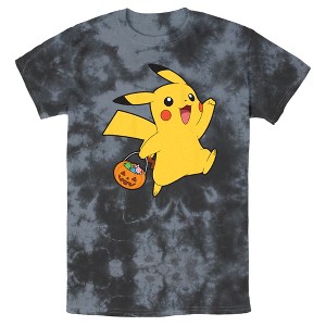 Men's Pokemon Halloween Trick-or-Treating Pikachu T-Shirt - 1 of 4