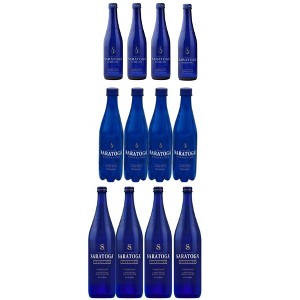 Saratoga Sparkling Multi Size Variety - 12Oz Glass, 16Oz Plastic, 28 Oz Glass - 4 Bottlles Each - 12 Pack - 1 of 2