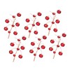 Melrose Red Sleigh Bell Spray (Set of 6) - 3 of 3