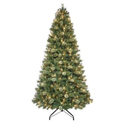 Puleo 9' Pre-Lit Artificial Tacoma Pine Tree with 800 LED Lights