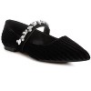 Dresden Diamante Brooch Velvet Ballerinas Women - 2 of 4