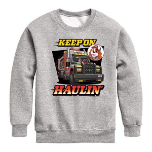 Boys' - Paw Patrol - Keep On Haulin Graphic Long Sleeve Fleece Sweatshirt - 1 of 4