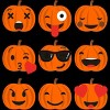 Men's Design By Humans Halloween Pumpkins Emoji By honeytree T-Shirt - 2 of 4