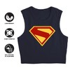 Women's Superman 2025 New Logo Sleeveless Crop Top Tank - 4 of 4